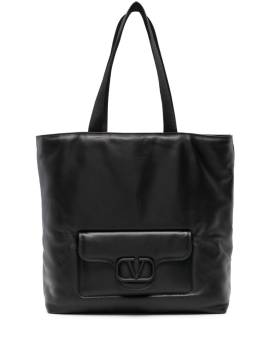 Valentino Garavani Shopper mit V-Logo - Schwarz von Valentino Garavani