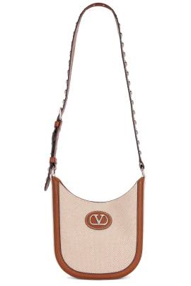 Valentino Garavani TASCHE ANTIBES in Naturale Tobacco  Selleria  & Bia Rosso - Ivory. Size all. von Valentino Garavani