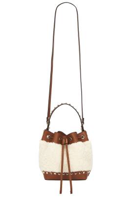 Valentino Garavani TASCHE ROCKSTUD in Naturale & Selleria - Tan. Size all. von Valentino Garavani