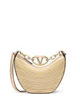 Valentino Garavani VLogo Schultertasche im Metallic-Look - Gold von Valentino Garavani