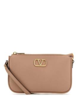 Valentino Garavani Clutch mit VLogo - Nude von Valentino Garavani