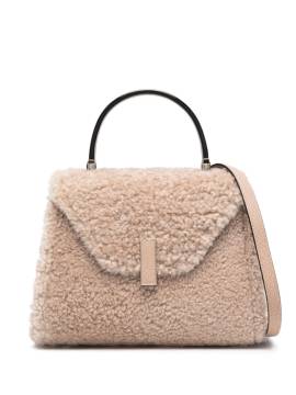 Valextra Umhängetasche aus Shearling - Nude von Valextra