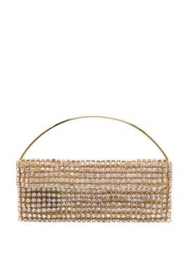 Vanina Maxi Les Nuances Clutch mit Kristallen - Grau von Vanina