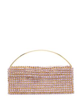 Vanina Maxi Les Nuances Clutch mit Kristallen - Violett von Vanina