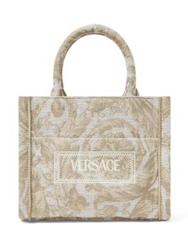 Versace Barocco Athena Handtasche aus Canvas - Nude von Versace