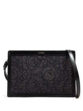 Versace Clutch aus Barocco-Jacquard - Schwarz von Versace