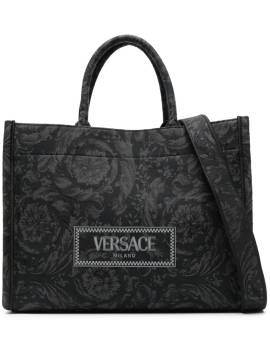 Versace Großer Barocco Athena Jacquard-Shopper - Schwarz von Versace