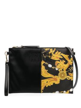 Versace Jeans Couture Clutch mit Barocco-Print - Schwarz von Versace