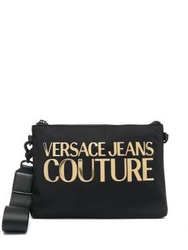 Versace Jeans Couture Clutch mit Logo-Print - Schwarz von Versace