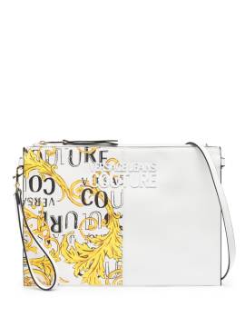 Versace Jeans Couture Clutch mit Logo-Print - Weiß von Versace