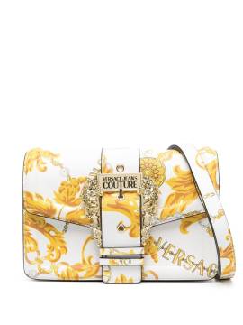 Versace Jeans Couture Clutch mit barockem Print - Weiß von Versace