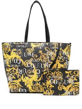 Versace Jeans Couture Handtasche mit Logo-Print - Schwarz von Versace