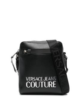 Versace Jeans Couture Kuriertasche aus Faux-Leder mit Logo - Schwarz von Versace