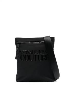 Versace Jeans Couture Kuriertasche mit Logo-Print - Schwarz von Versace