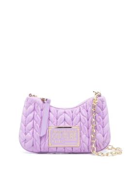 Versace Jeans Couture Mini-Tasche aus Matelassé-Leder - Violett von Versace