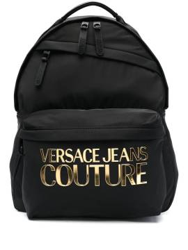 Versace Jeans Couture Rucksack mit Logo-Print - Schwarz von Versace