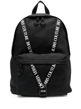 Versace Jeans Couture Rucksack mit Logo-Riemen - Schwarz von Versace