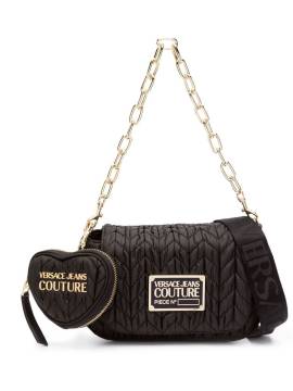 Versace Jeans Couture Schultertasche aus Faux-Leder - Schwarz von Versace