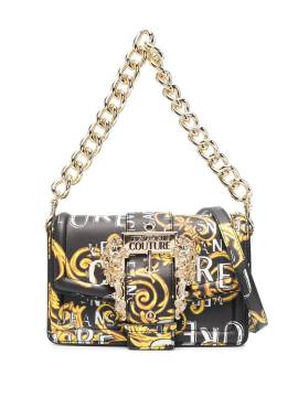 Versace Jeans Couture Schultertasche mit Barock-Print - Schwarz von Versace