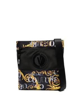 Versace Jeans Couture Schultertasche mit Barockmuster - Schwarz von Versace