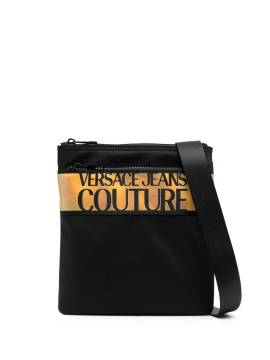 Versace Jeans Couture Schultertasche mit Logo-Print - Schwarz von Versace