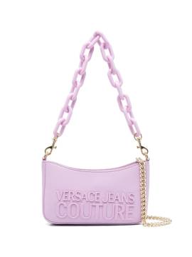 Versace Jeans Couture Schultertasche mit Logo - Violett von Versace