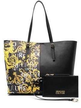 Versace Jeans Couture Shopper mit grafischem Print - Schwarz von Versace