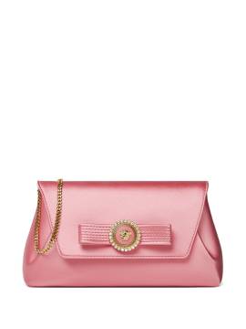 Versace Gianni Ribbon Clutch mit Kristallen - Rosa von Versace