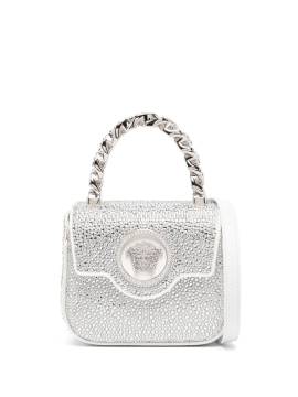 Versace La Medusa Mini-Tasche mit Kristallen - Silber von Versace