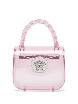 Versace La Medusa Mini-Tasche mit Logo-Schild - Rosa von Versace