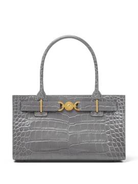 Versace Medusa 95 Handtasche mit Kroko-Effekt - Grau von Versace