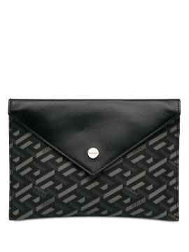 Versace Pre-Owned 20th Century La Greca Envelope Clutch - Schwarz von Versace