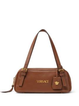 Versace Schultertasche mit Logo - Braun von Versace