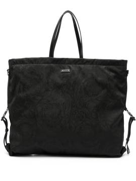 Versace Shopper mit Jacquardmuster - Schwarz von Versace