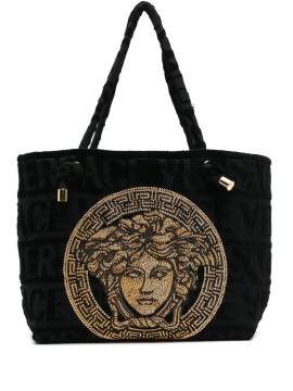 Versace Icon towelling tote bag - Schwarz von Versace