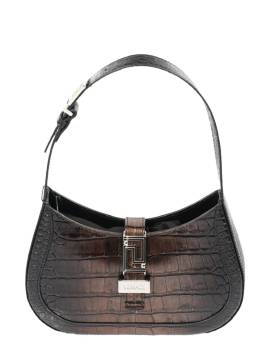 Versace crocodile-effect leather shoulder bag - Braun von Versace