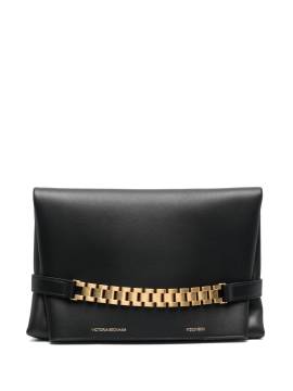 Victoria Beckham Clutch mit Logo-Print - Schwarz von Victoria Beckham