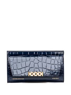 Victoria Beckham Clutch mit Logo - Blau von Victoria Beckham