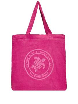 Vilebrequin Strandtasche mit Logo-Print - Rosa von Vilebrequin