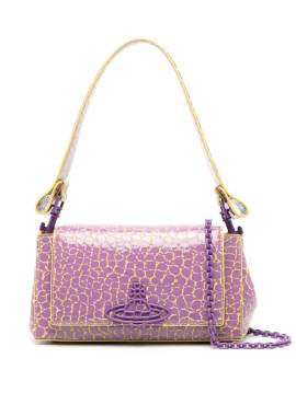 Vivienne Westwood Mittelgroße Schultertasche mit Haselnussbraun - Violett von Vivienne Westwood