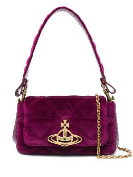 Vivienne Westwood Mittelgroße Schultertasche mit Haselnussbraun - Violett von Vivienne Westwood