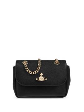 Vivienne Westwood Schultertasche mit Orb-Schild - Schwarz von Vivienne Westwood