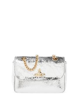 Vivienne Westwood Schultertasche mit Orb-Schild - Silber von Vivienne Westwood