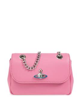 Vivienne Westwood Mini Schultertasche mit Orb-Schild - Rosa von Vivienne Westwood