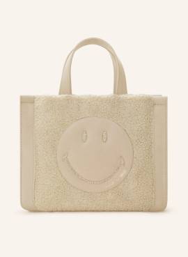 Weat Handtasche Mini Tote Smiley beige von WEAT