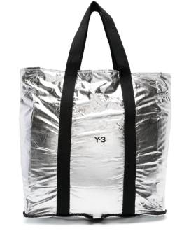 Y-3 Faltbare Metallic-Handtasche - Silber von Y-3