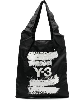 Y-3 Handtasche mit Logo-Print - Schwarz von Y-3