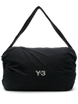 Y-3 Schultertasche mit Logo-Print - Schwarz von Y-3