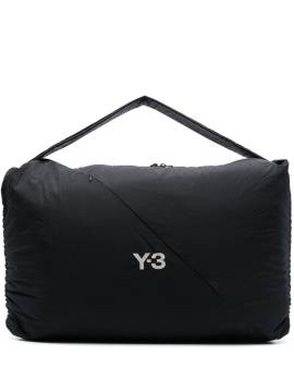 Y-3 Schultertasche mit Logo-Print - Schwarz von Y-3