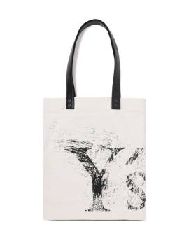 Y's Handtasche mit Logo-Print - Weiß von Y's